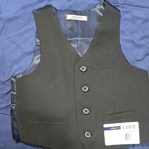 Izod Black Buttoned Vest